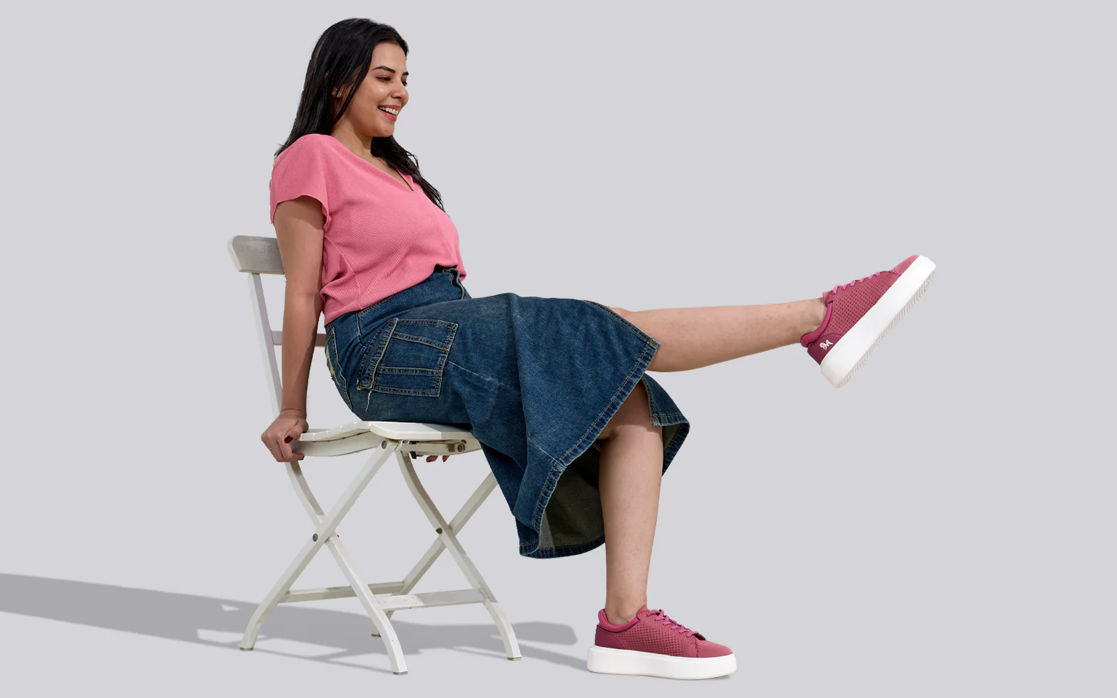 Chunky Lace Ups for Women : Rose - Image 8