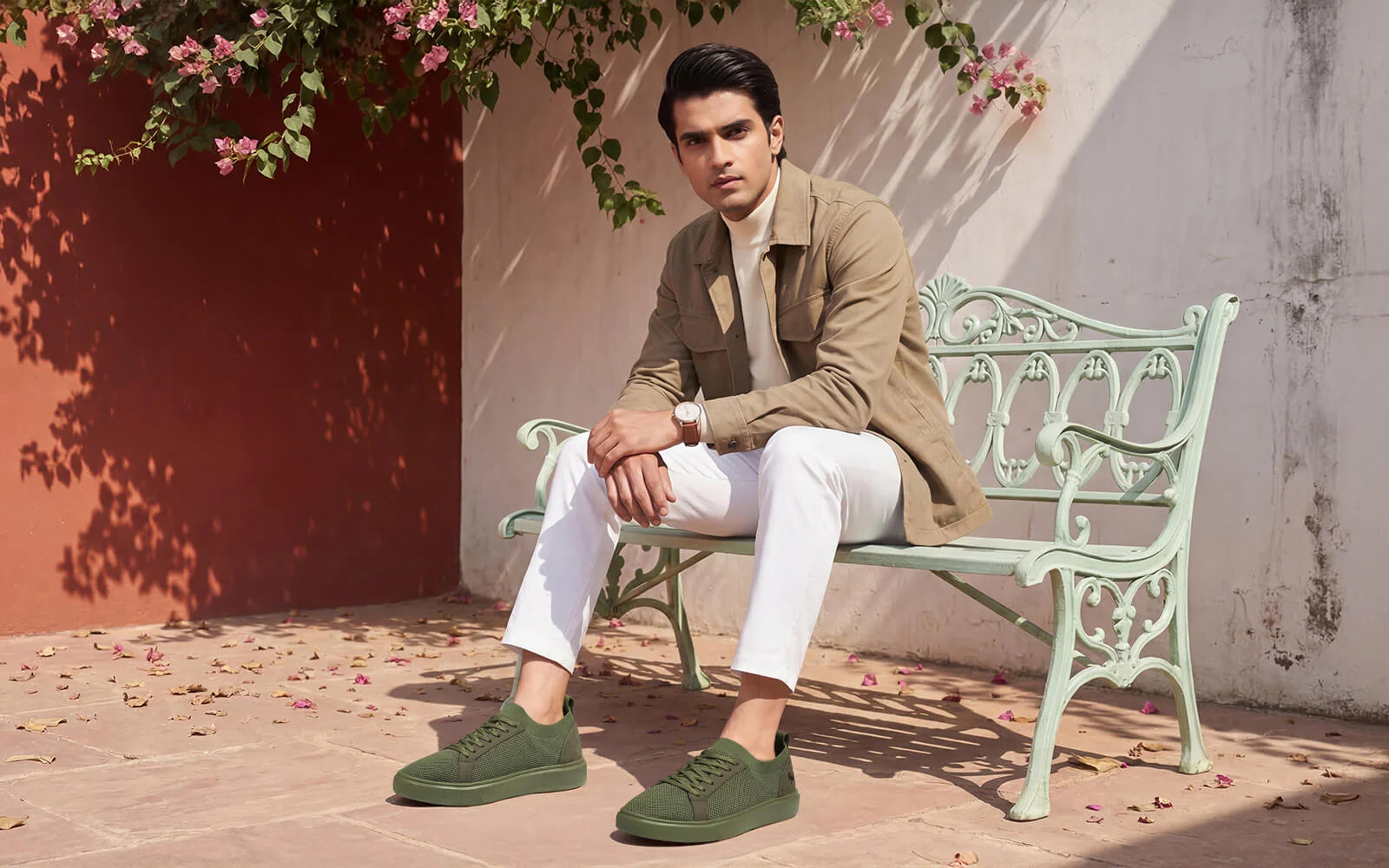 Classic Knit Neutrals For Men : Olive - Image 8