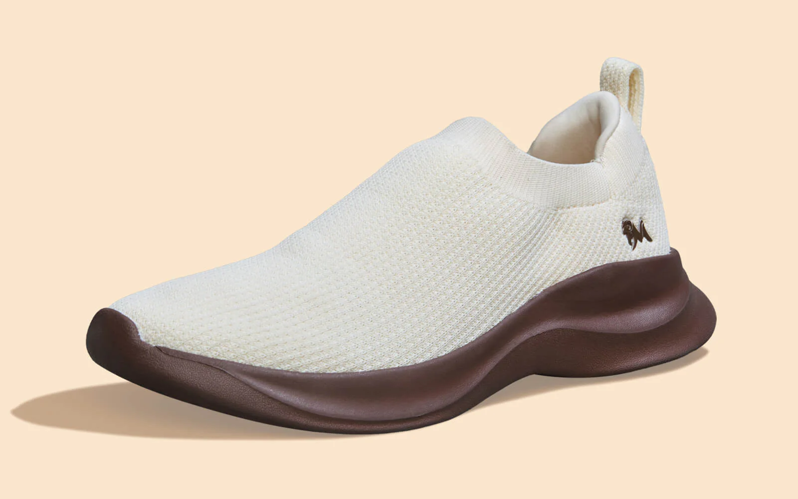 Cloud Flex Slip Ons : Ivory Brown - Image 5