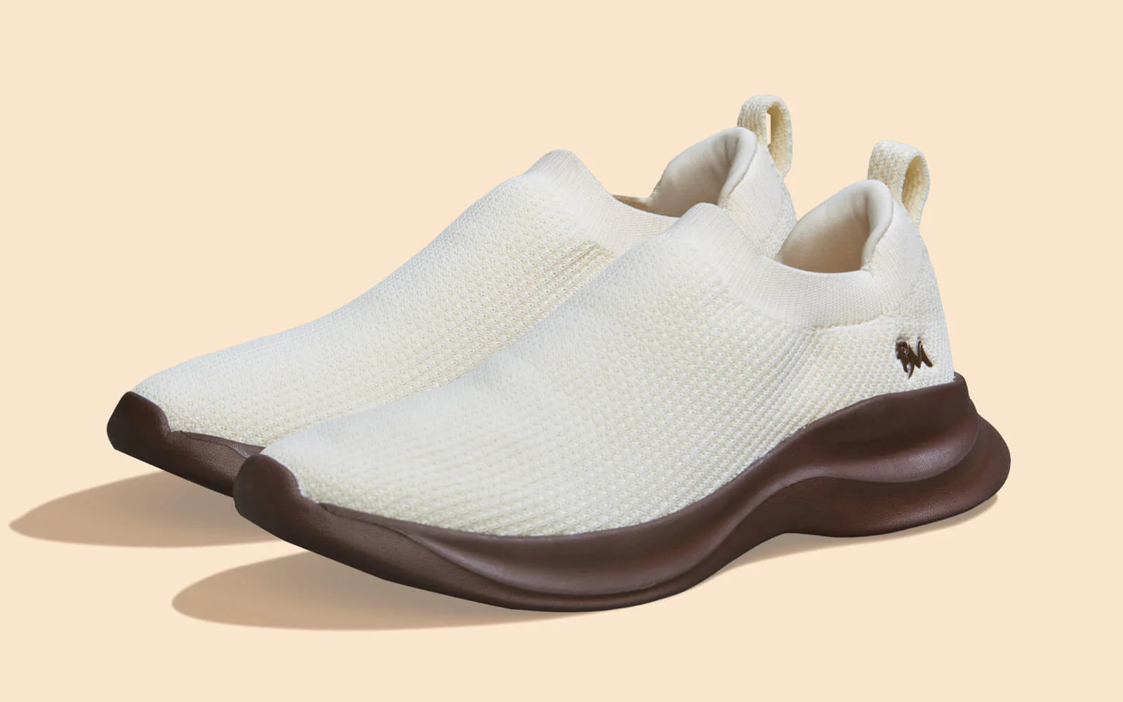 Cloud Flex Slip Ons : Ivory Brown - Image 7