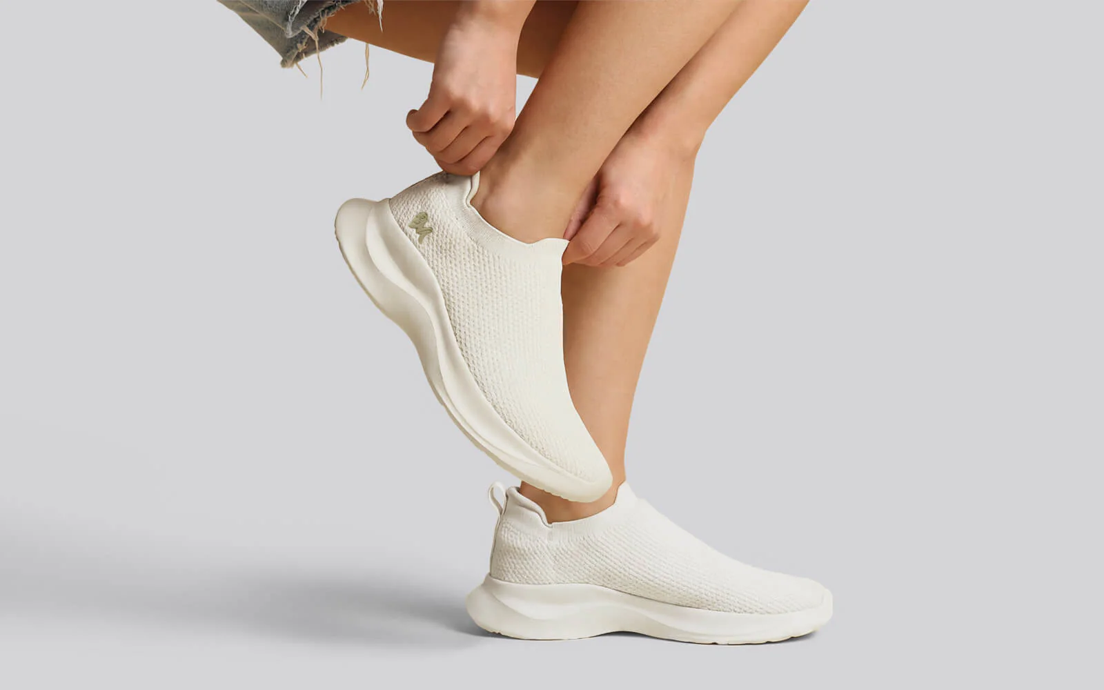 Cloud Flex Slip Ons For Women : Ivory - Image 7