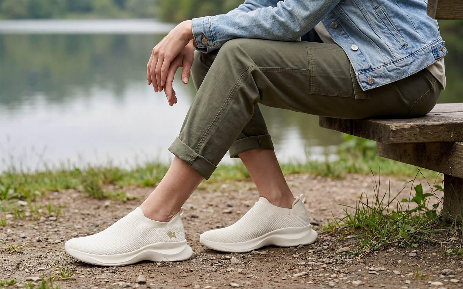 Cloud Flex Slip Ons For Women : Ivory - Image 9