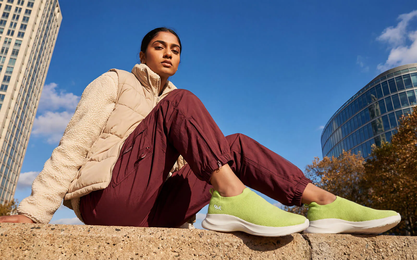 Cloud Flex Slip Ons For Women : Lime - Image 6