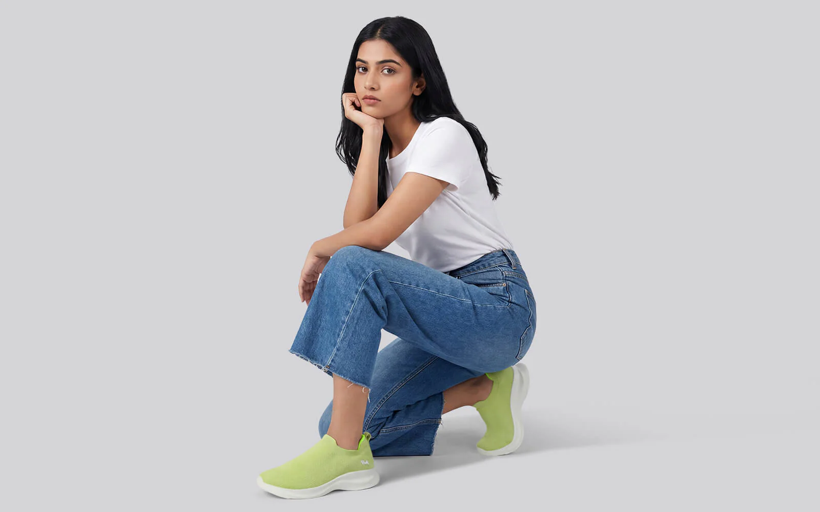 Cloud Flex Slip Ons For Women : Lime - Image 8