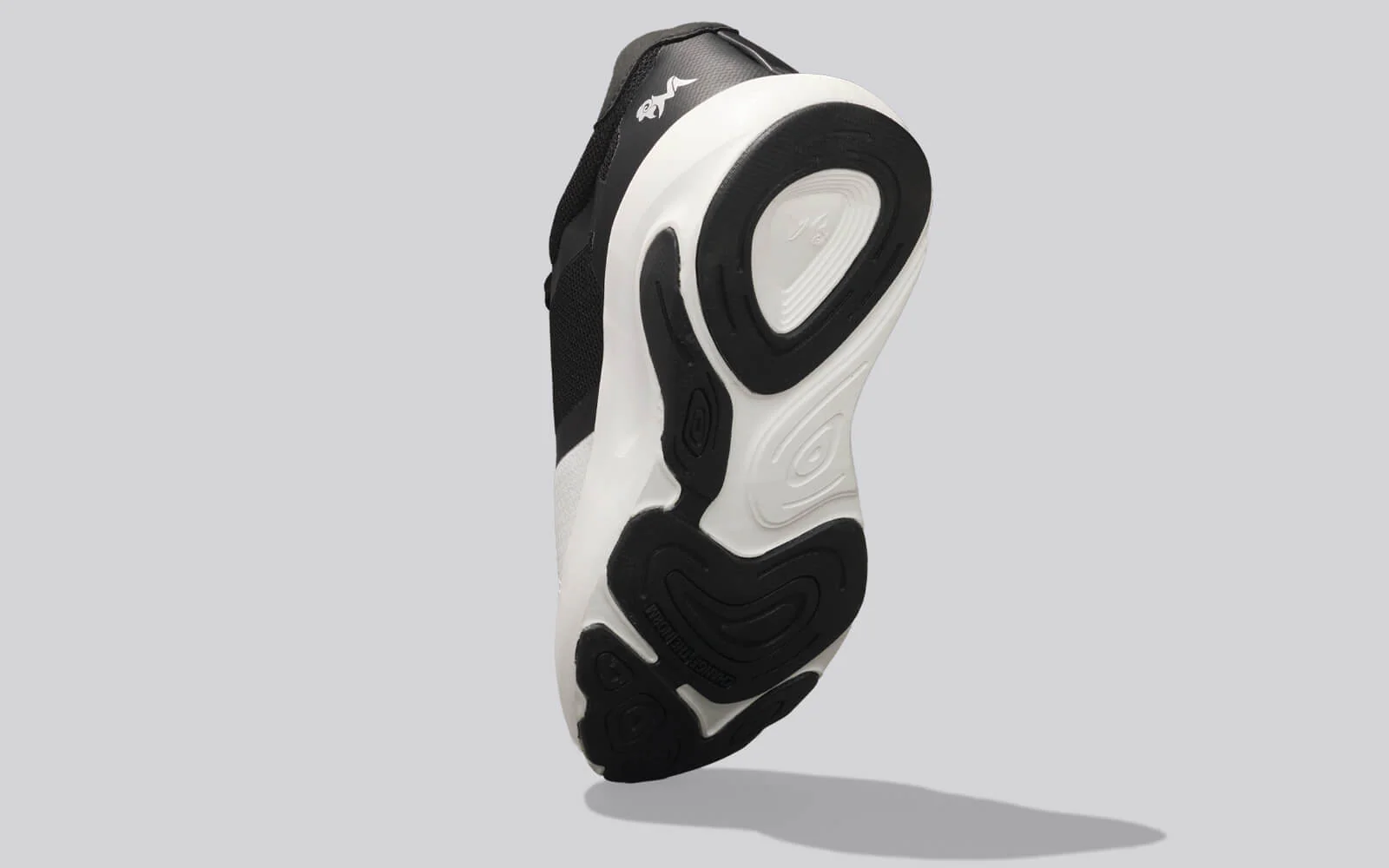Color Block Sneakers for Men : Black White - Image 9