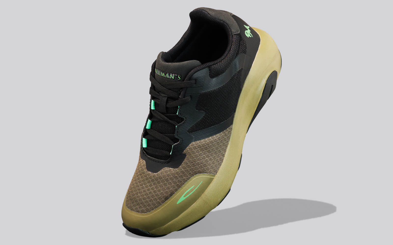 Color Block Sneakers for Women : Olive Black - Image 5