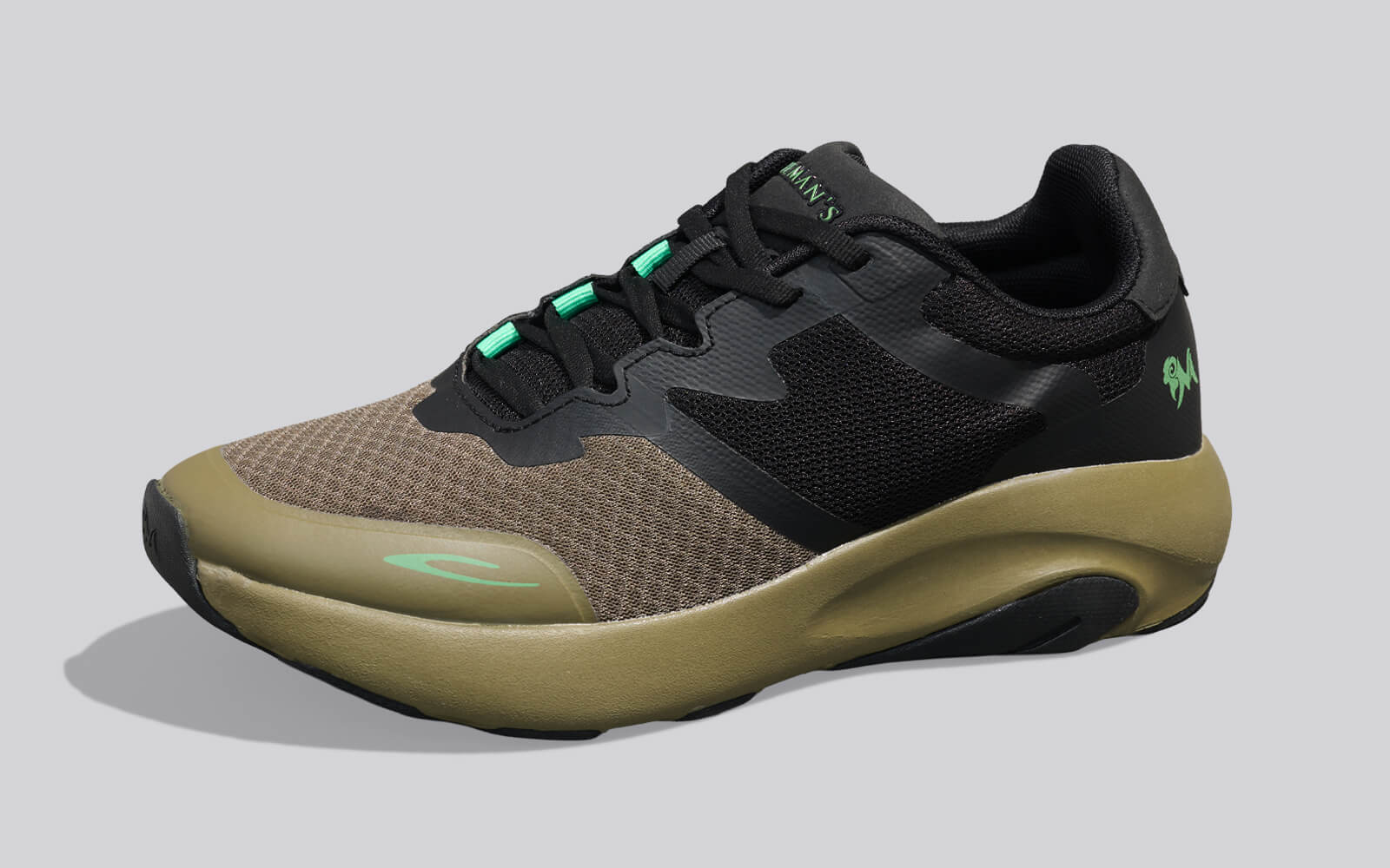 Color Block Sneakers for Women : Olive Black - Image 8
