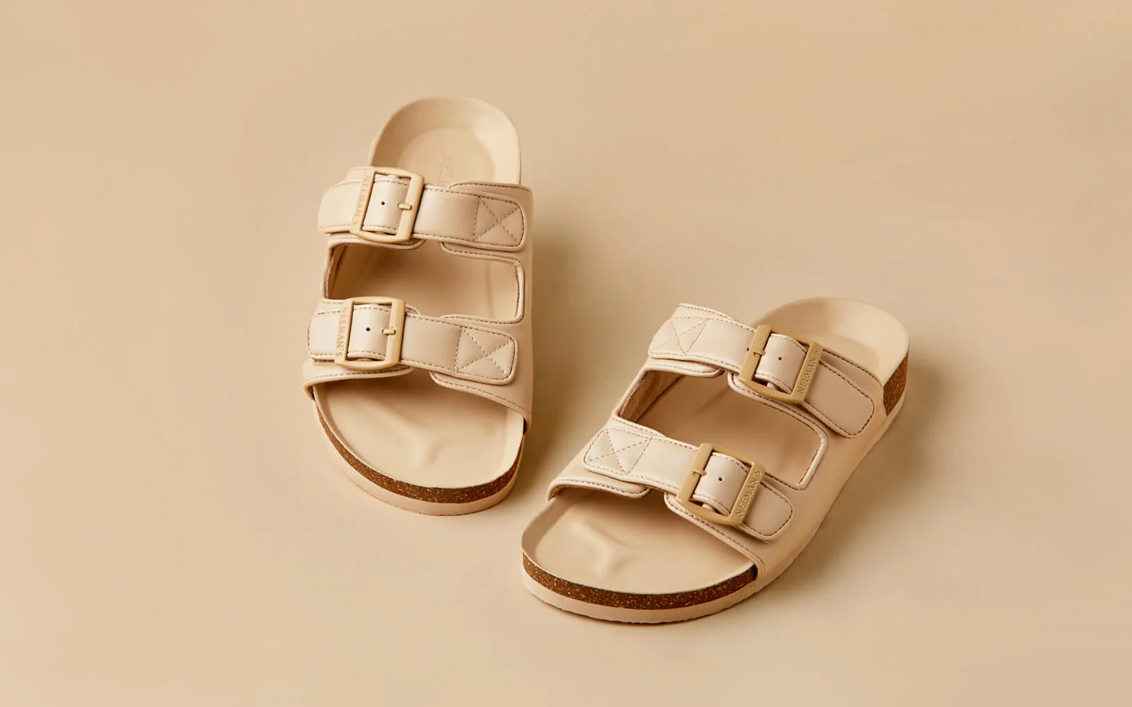 Cork Sandals : Rich Cream - Image 4