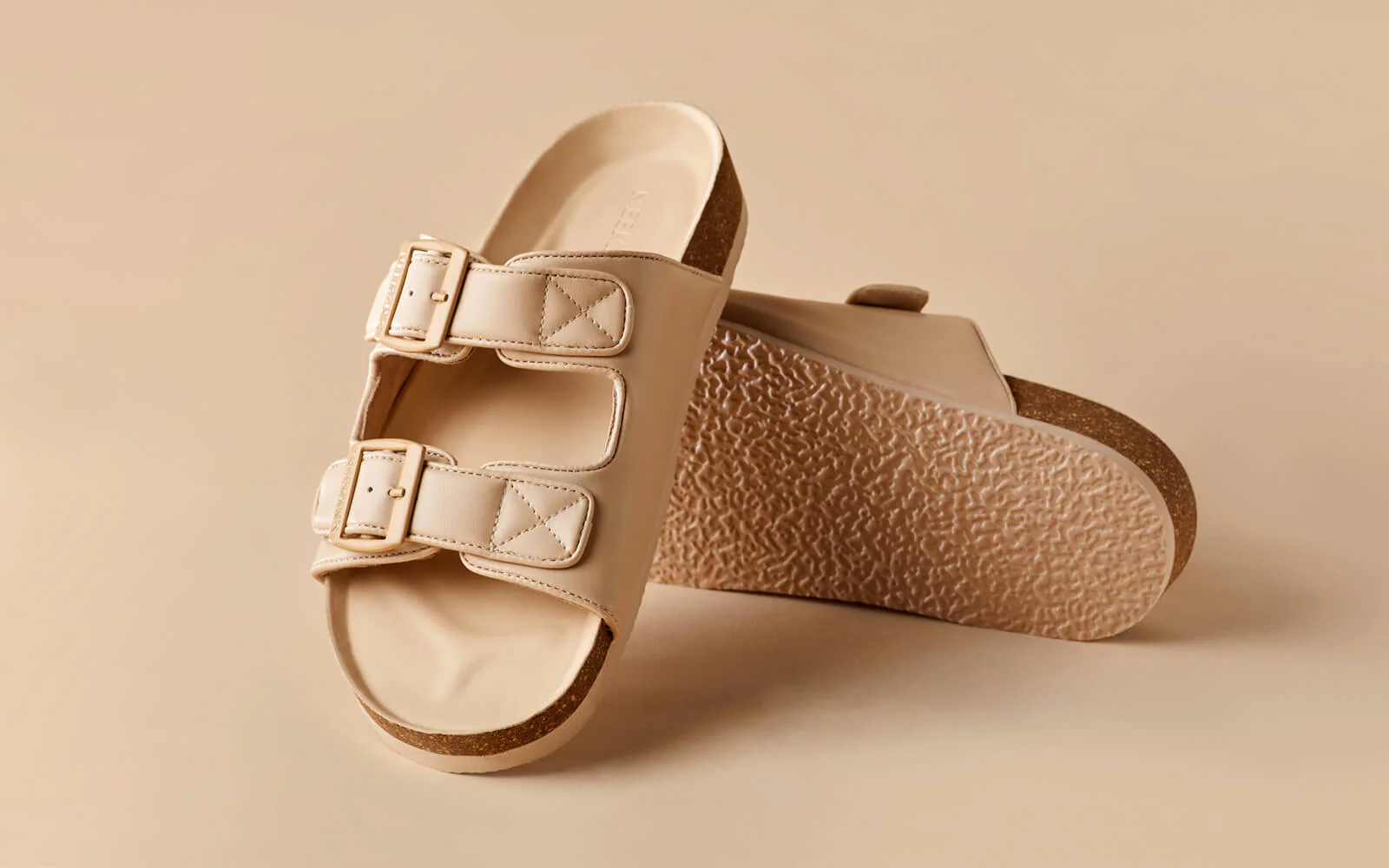 Cork Sandals : Rich Cream - Image 5