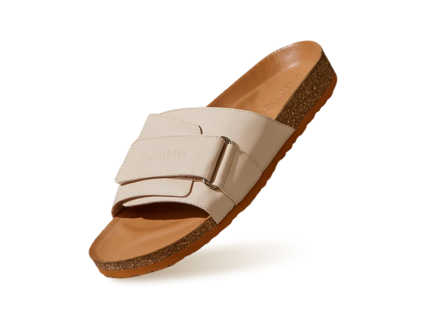 Cork Slides : Tan-White - Image 9