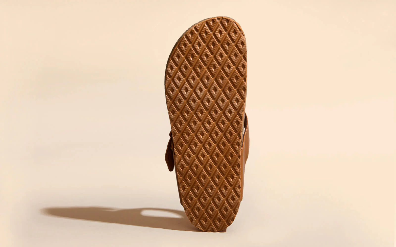 Cork Thong Sandals : Tan - Image 8