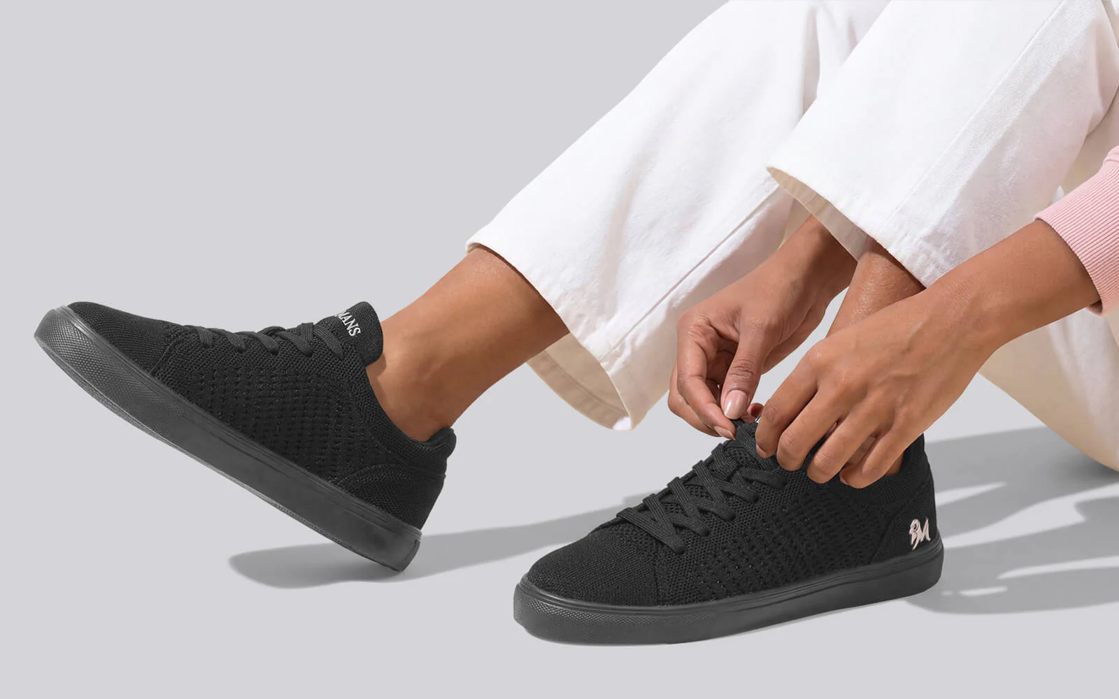 Court Sneakers For Women : Black - Image 9