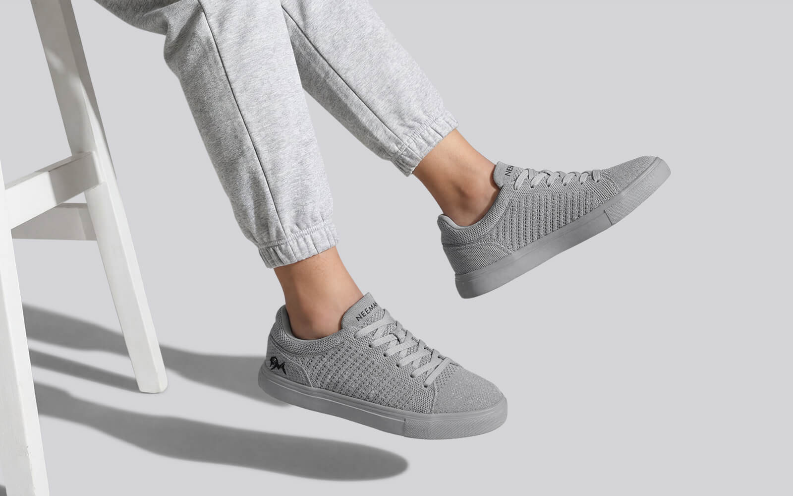 Court Sneakers For Women : Grey - Image 7
