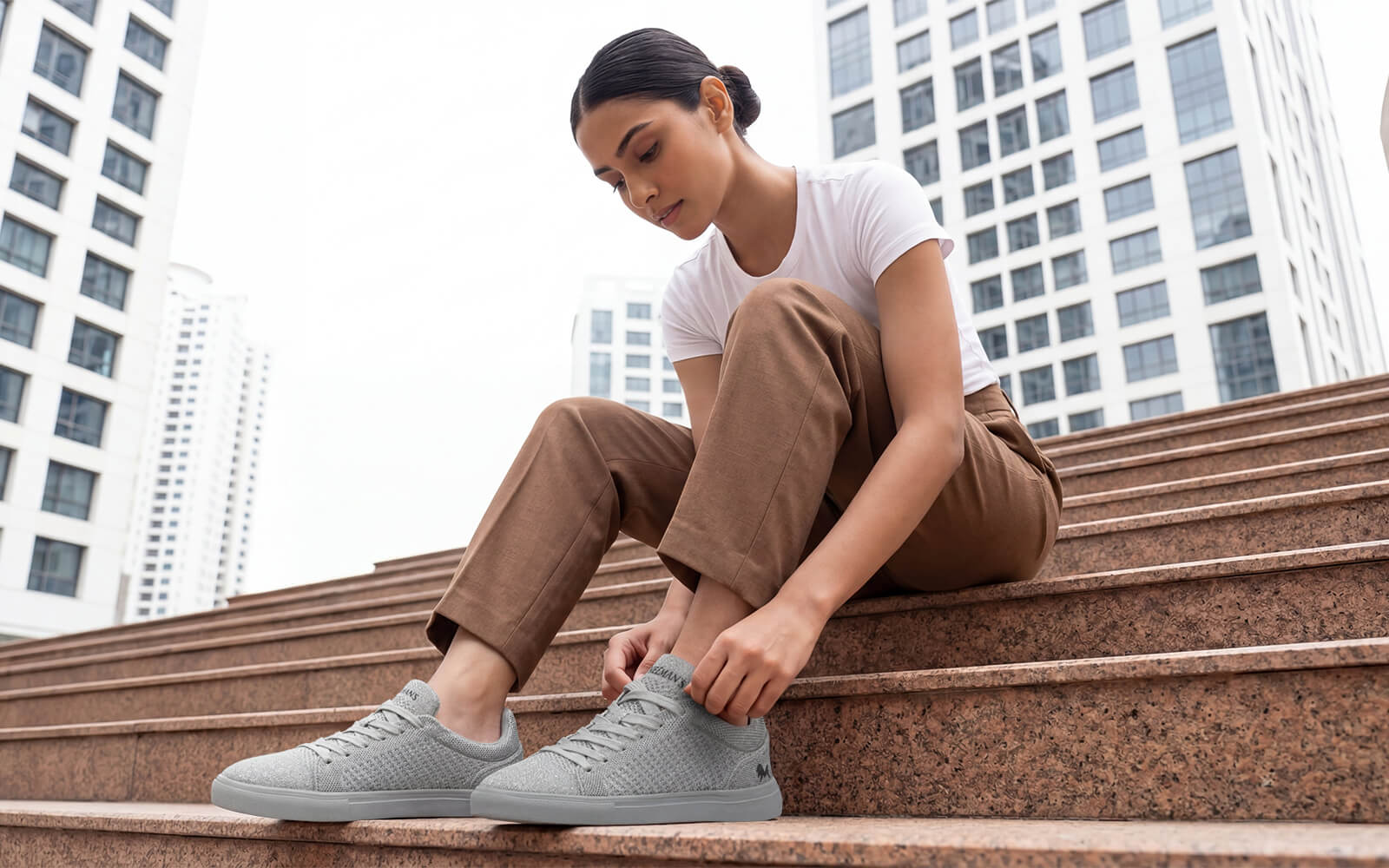 Court Sneakers For Women : Grey - Image 8