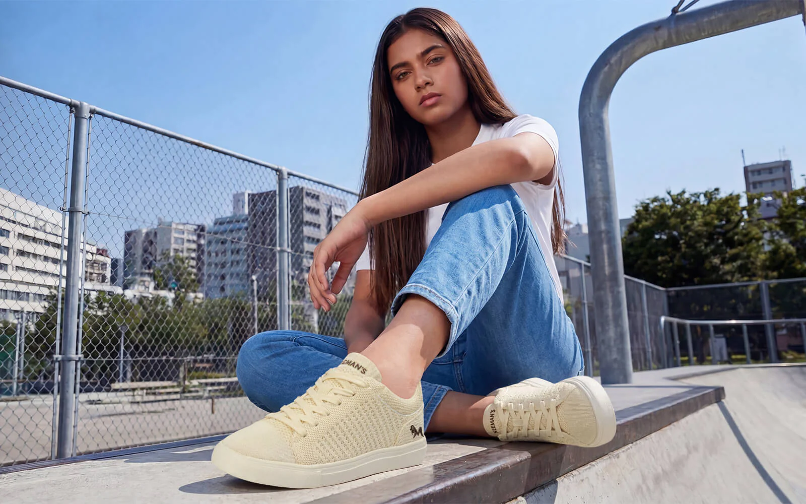 Court Sneakers For Women : Ivory - Image 6