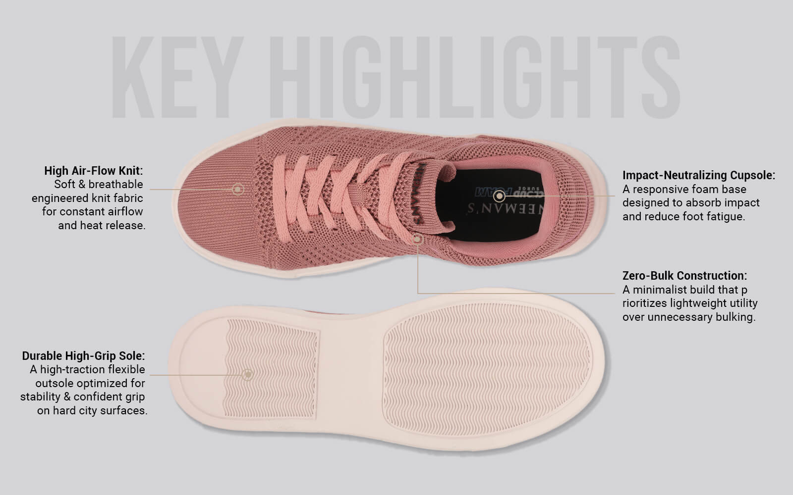 Court Sneakers For Women : Pink - Image 3