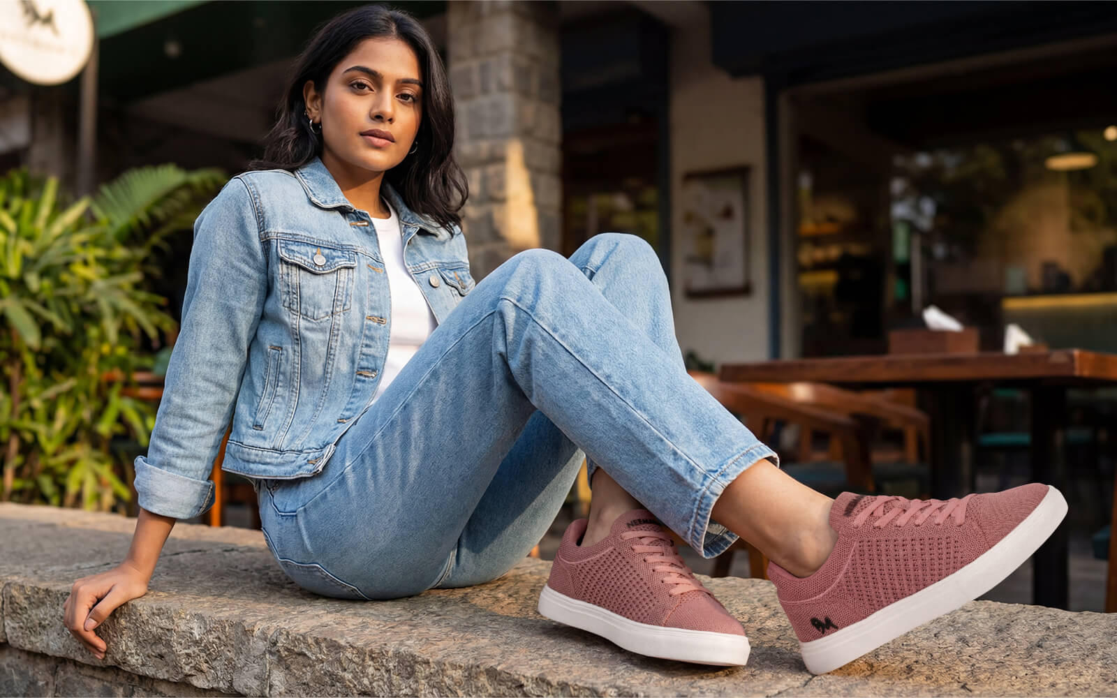 Court Sneakers For Women : Pink - Image 8