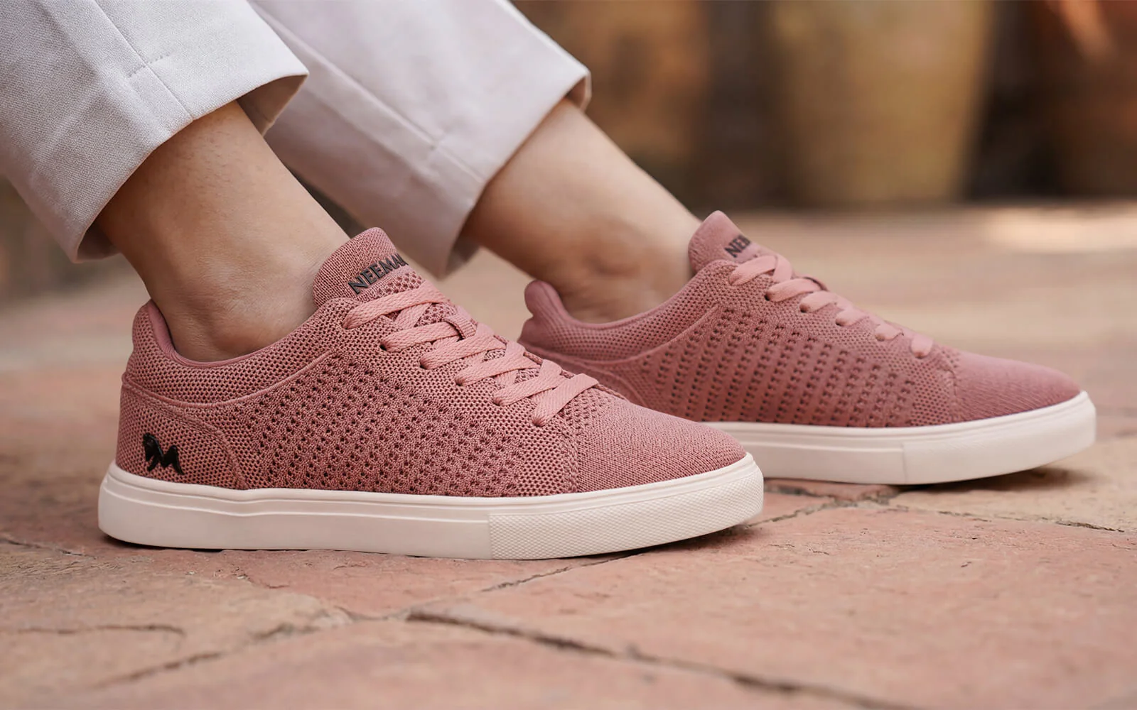 Court Sneakers For Women : Pink - Image 9
