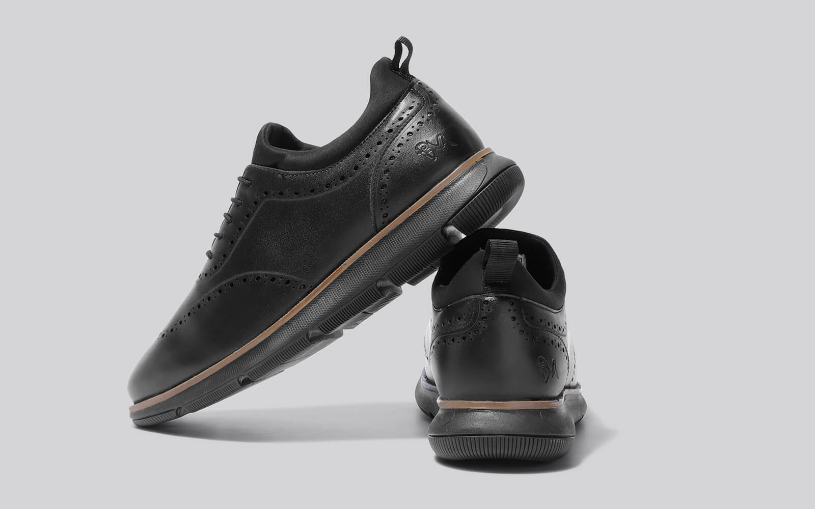 Crossover Brogues : Black - Image 10