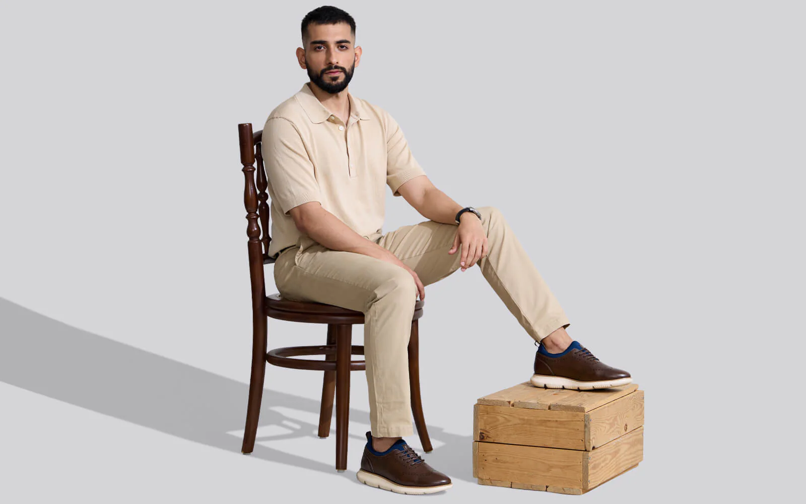 Crossover Brogues : Dark Brown - Image 9