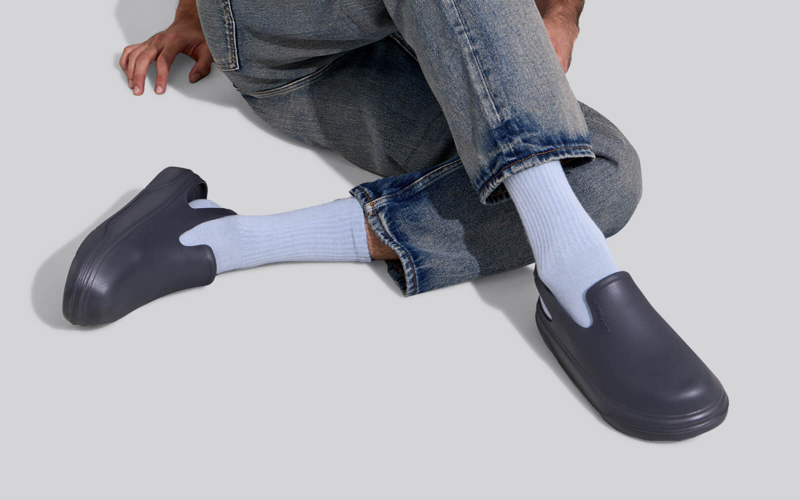 Cushers Clogs For Men : Dark Grey - Image 7