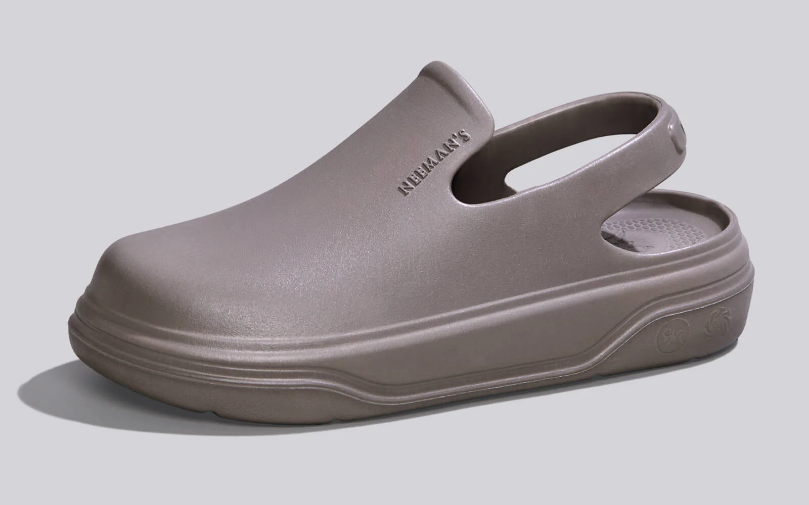 Cushers Clogs For Men : Goat Grey - Image 4