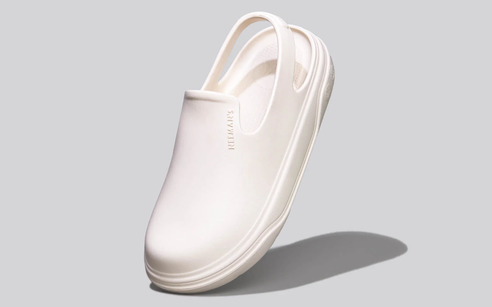 Cushers Clogs For Men : Ivory White - Image 2