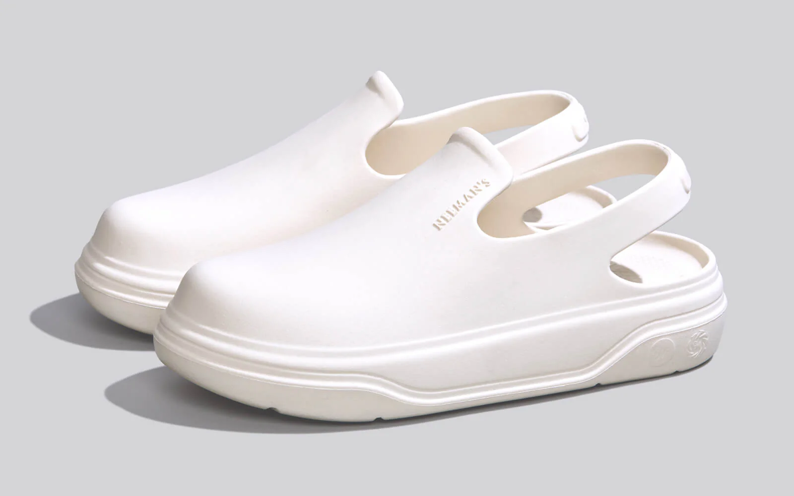 Cushers Clogs For Men : Ivory White - Image 6