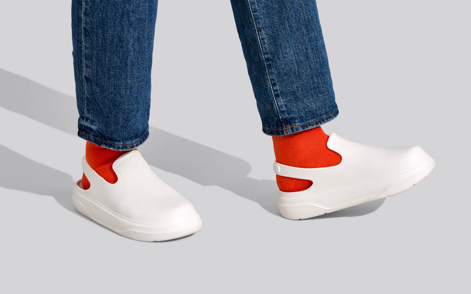 Cushers Clogs For Men : Ivory White - Image 7