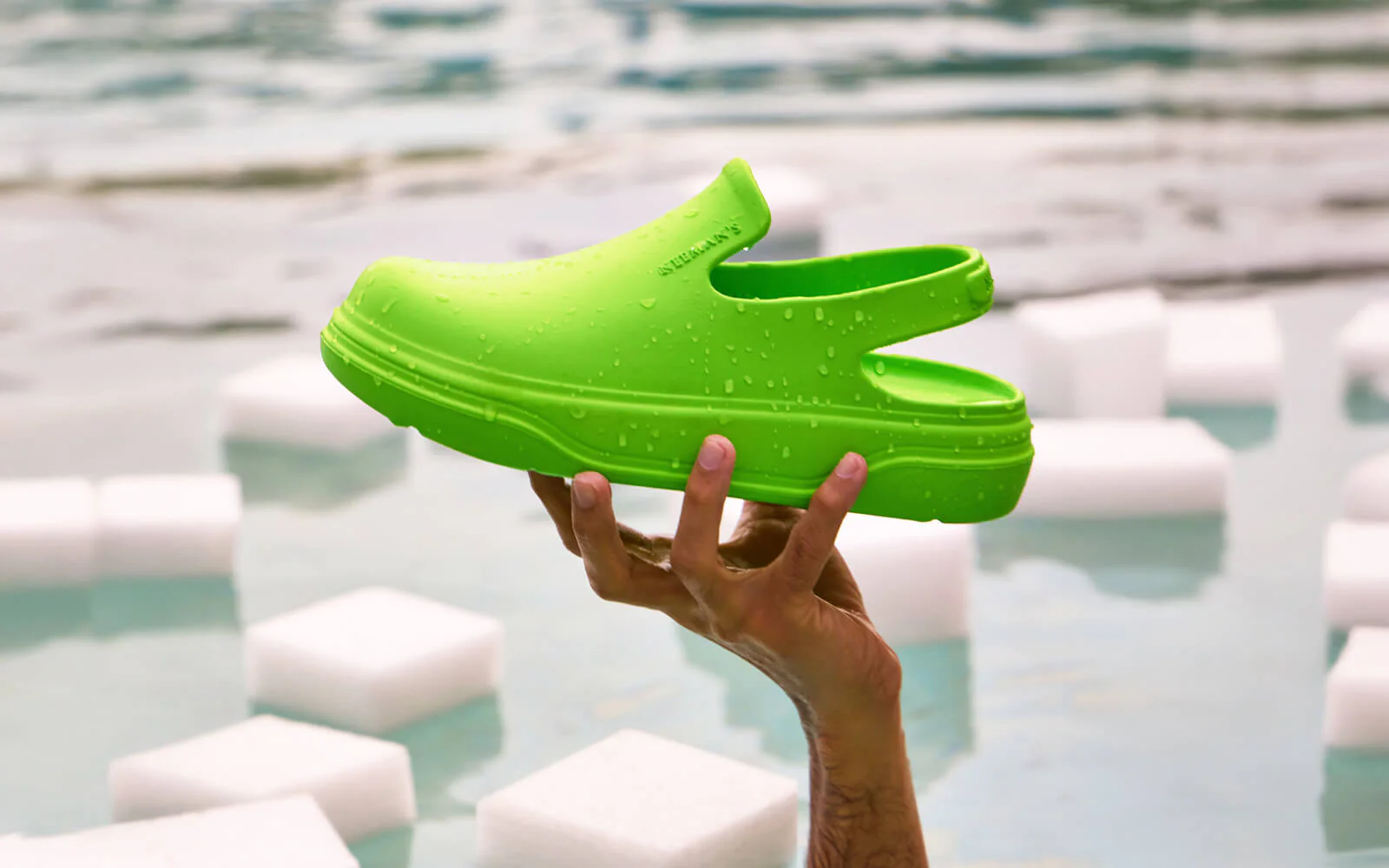 Cushers Clogs For Men : Neon Green - Image 9