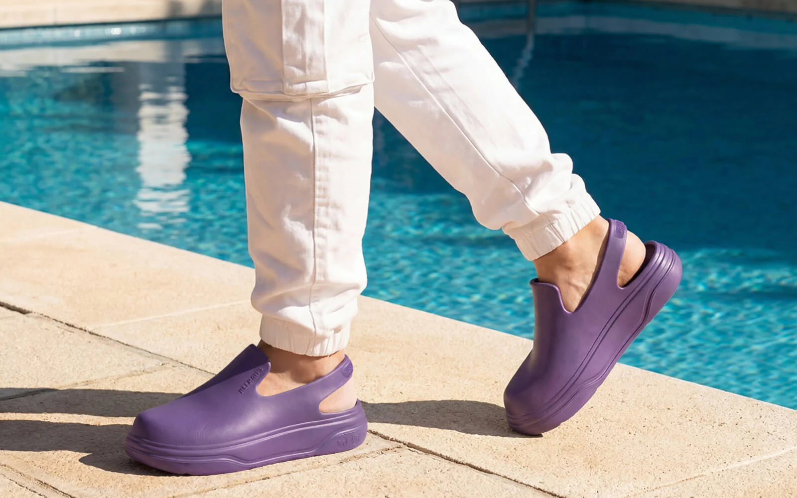 Cushers Clogs For Men : Pansy Purple - Image 9