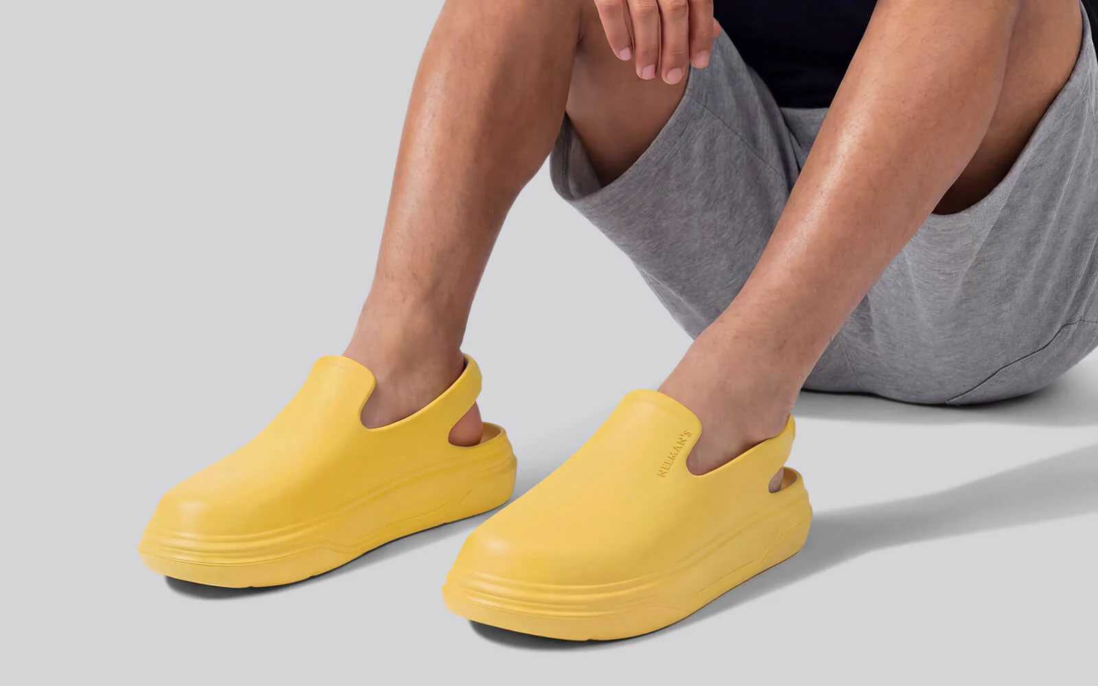 Cushers Clogs For Men : Yellow - Image 7