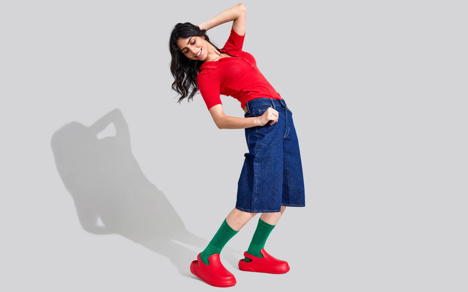 Cushers Clogs For Women : Red - Image 8