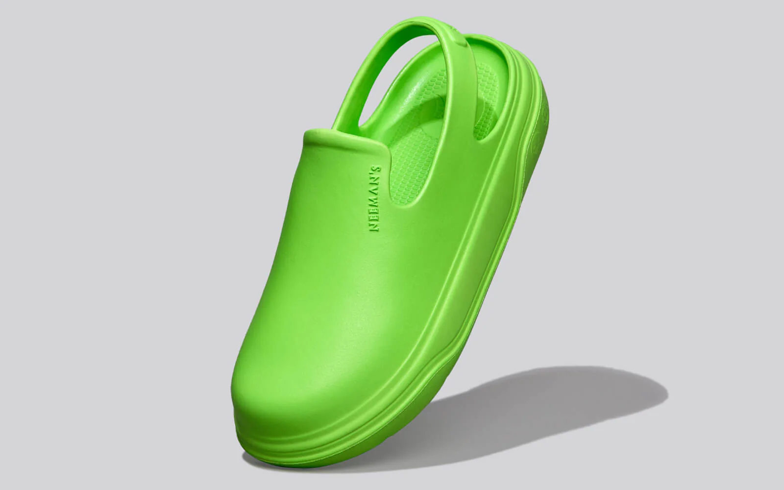 Cushers Clogs For Men : Neon Green - Image 3