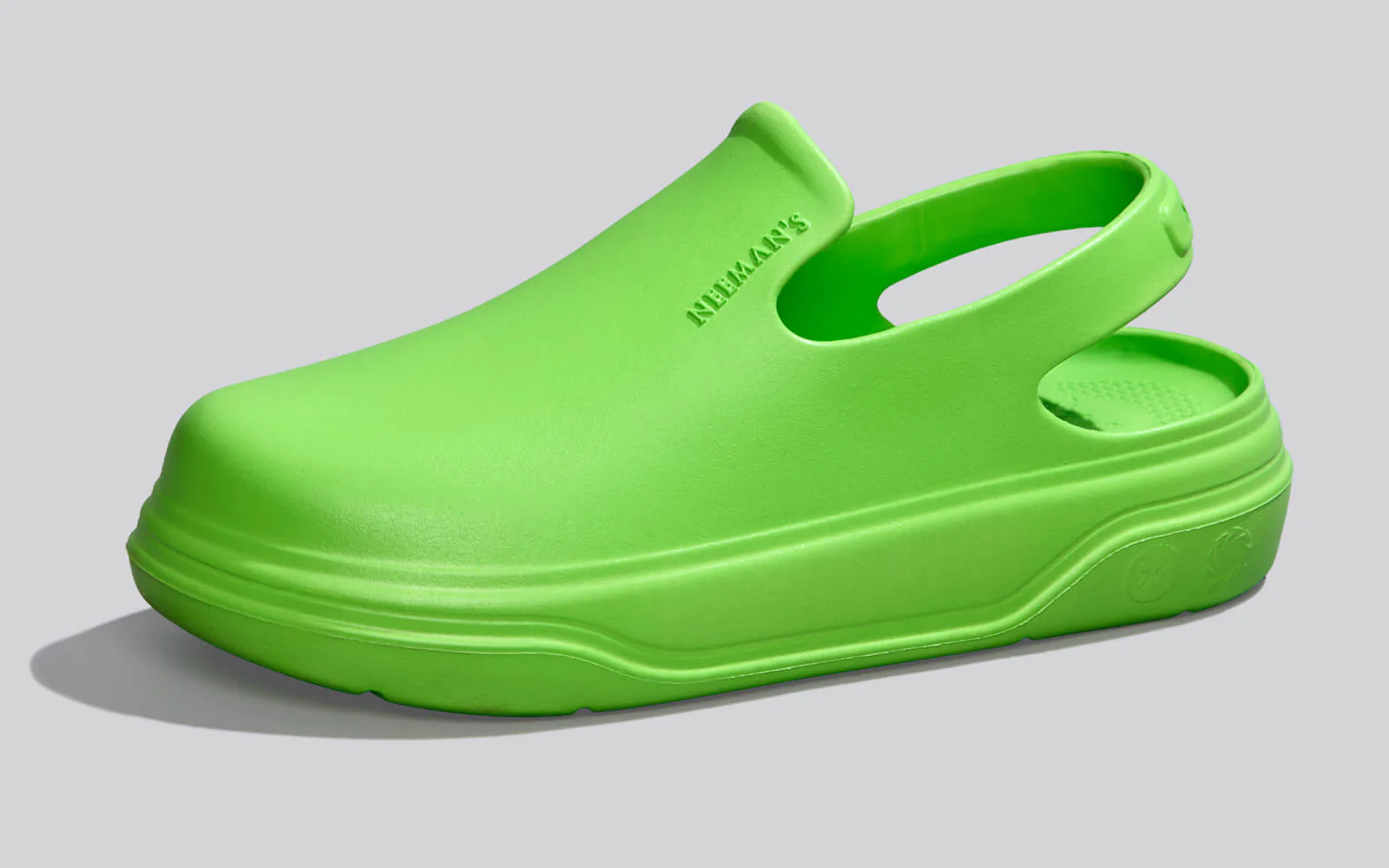 Cushers Clogs For Men : Neon Green - Image 4