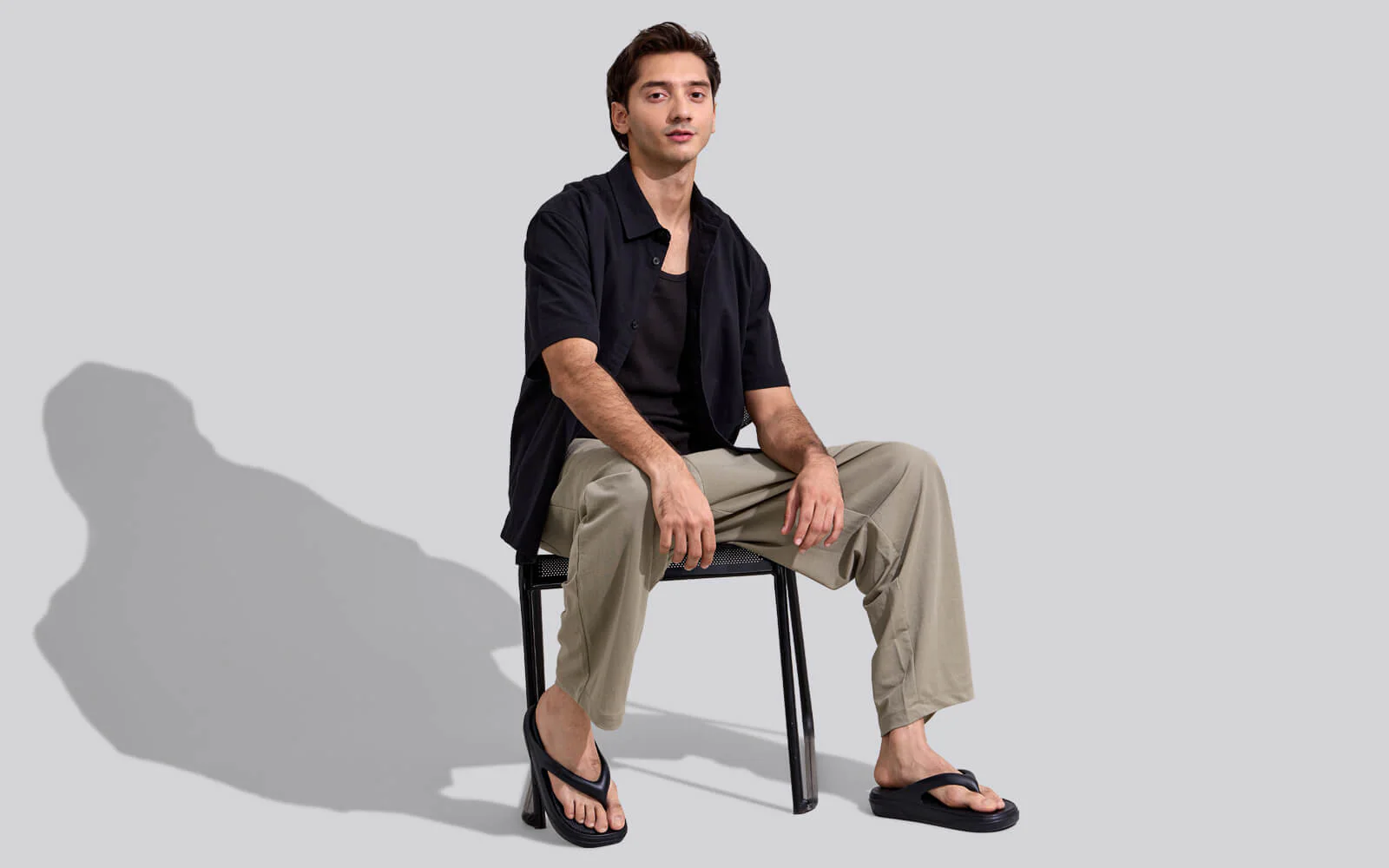 Cushers Flips For Men : Black - Image 7