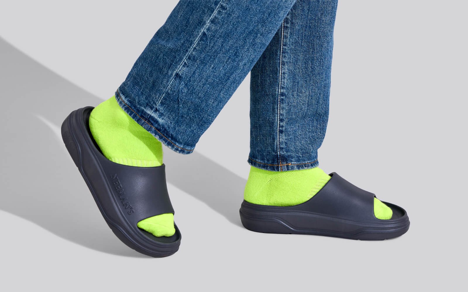 Cushers Slides For Men : Dark Grey - Image 7
