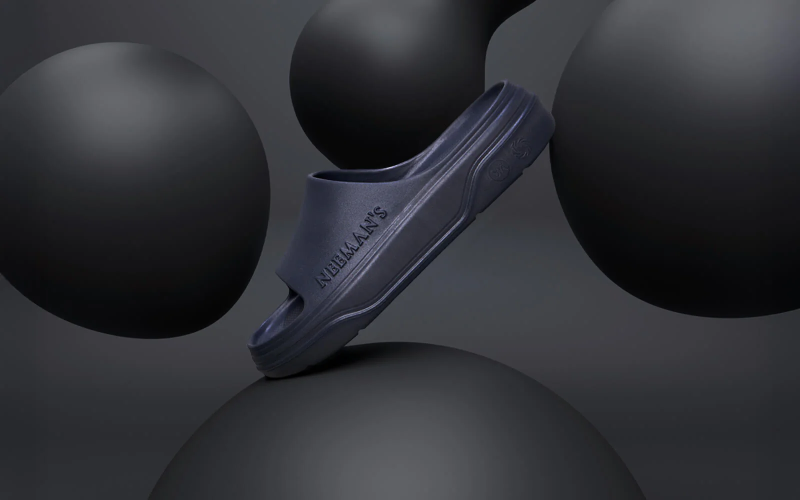 Cushers Slides For Men : Dark Grey - Image 9