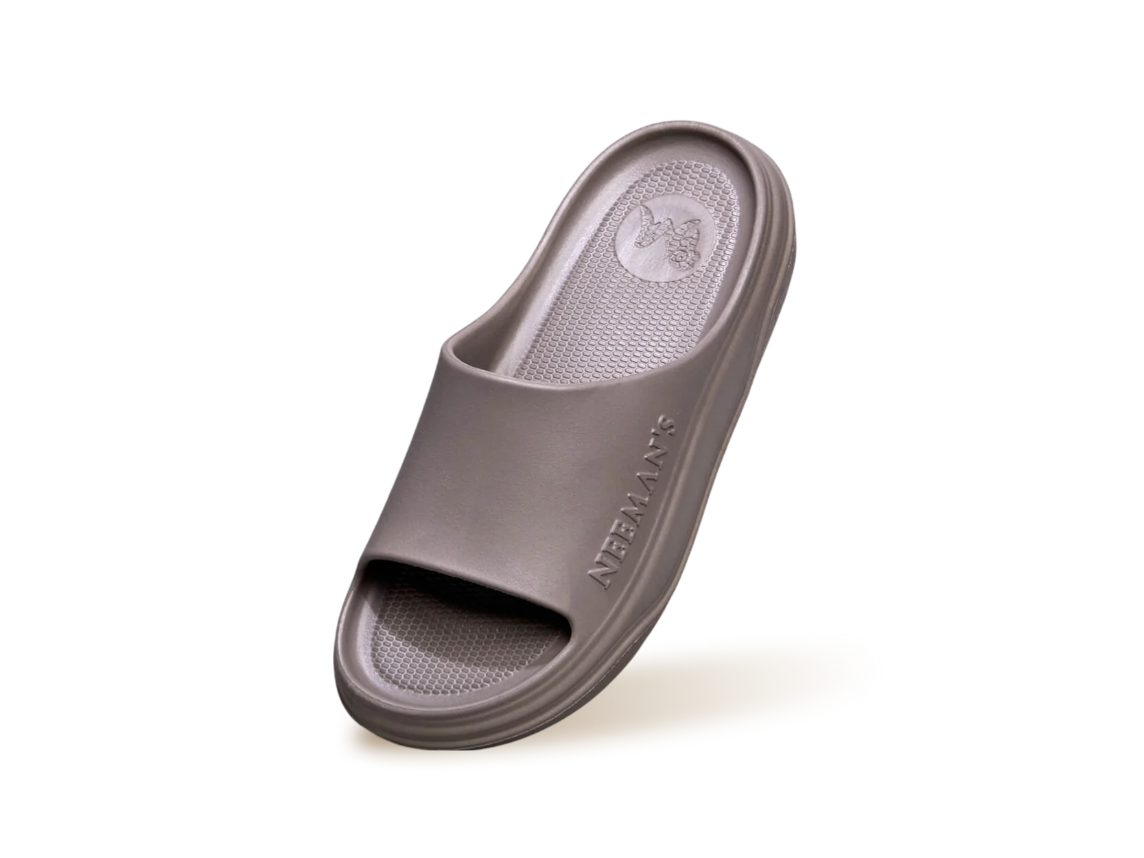 Cushers Slides For Men : Goat Grey - Image 10