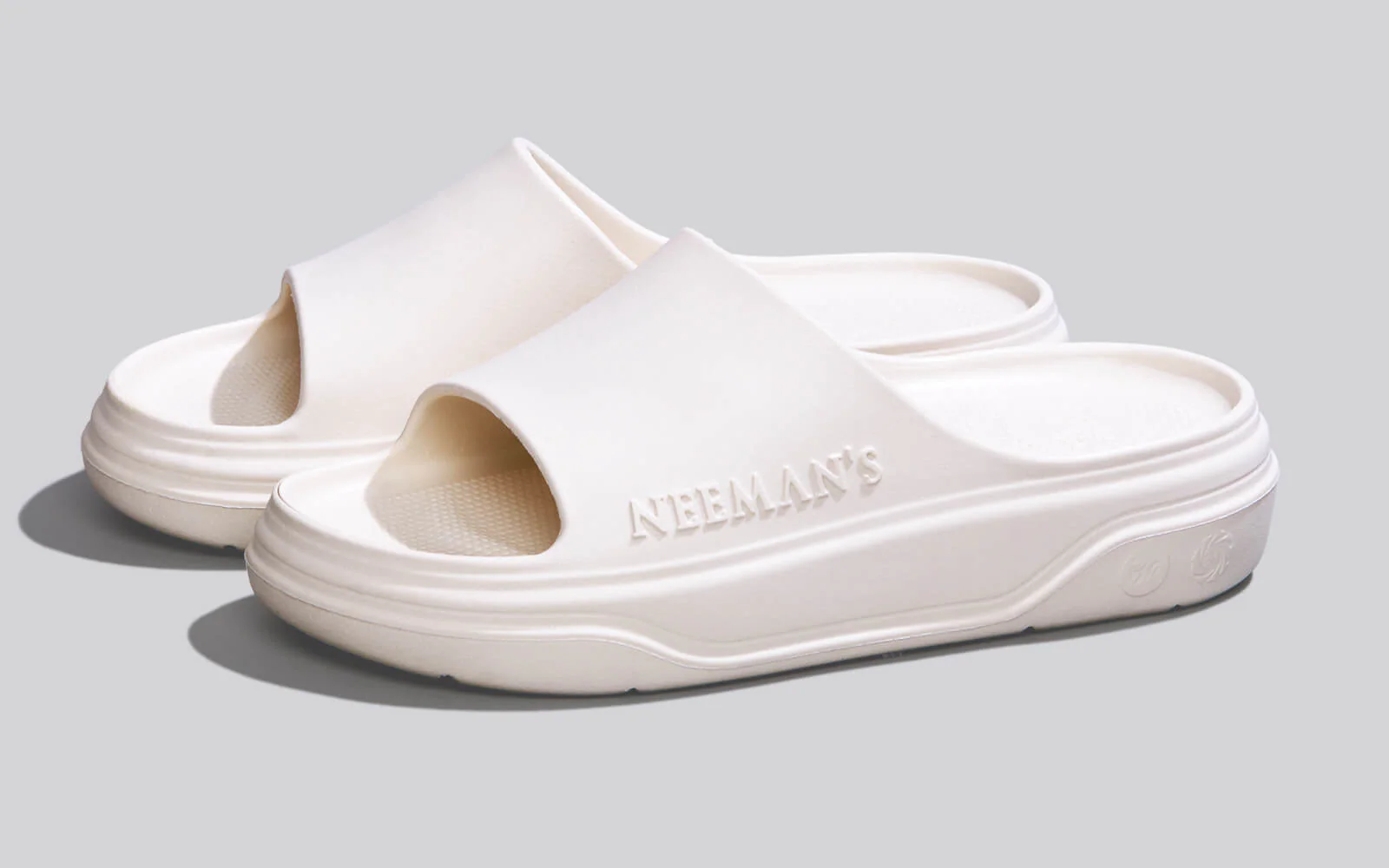 Cushers Slides For Men : Ivory White - Image 6