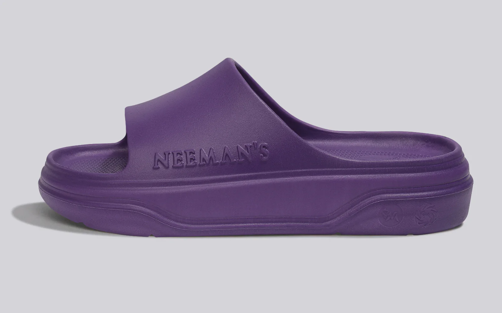 Cushers Slides For Men : Pansy Purple