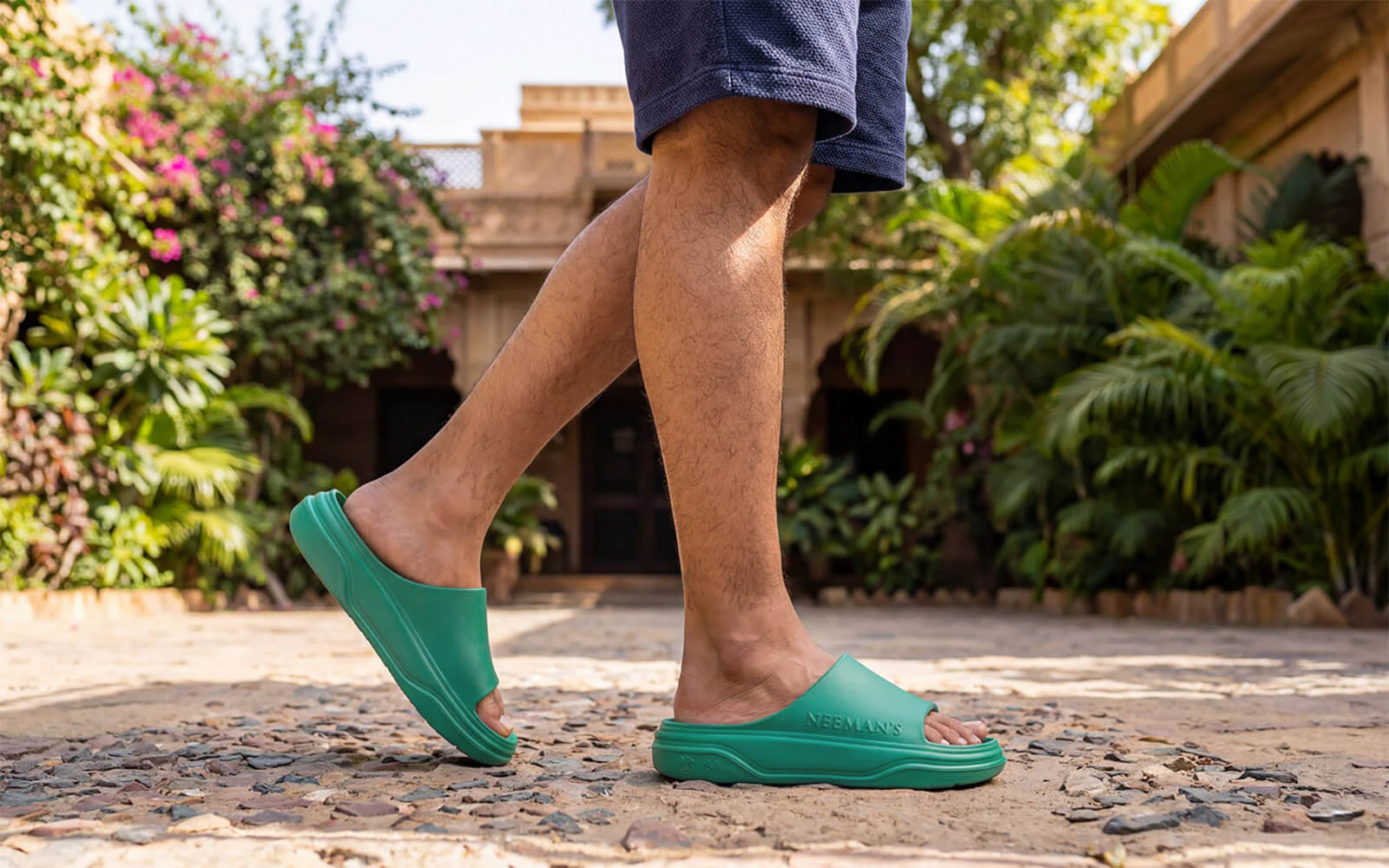 Cushers Slides For Men : Pepper Green - Image 7