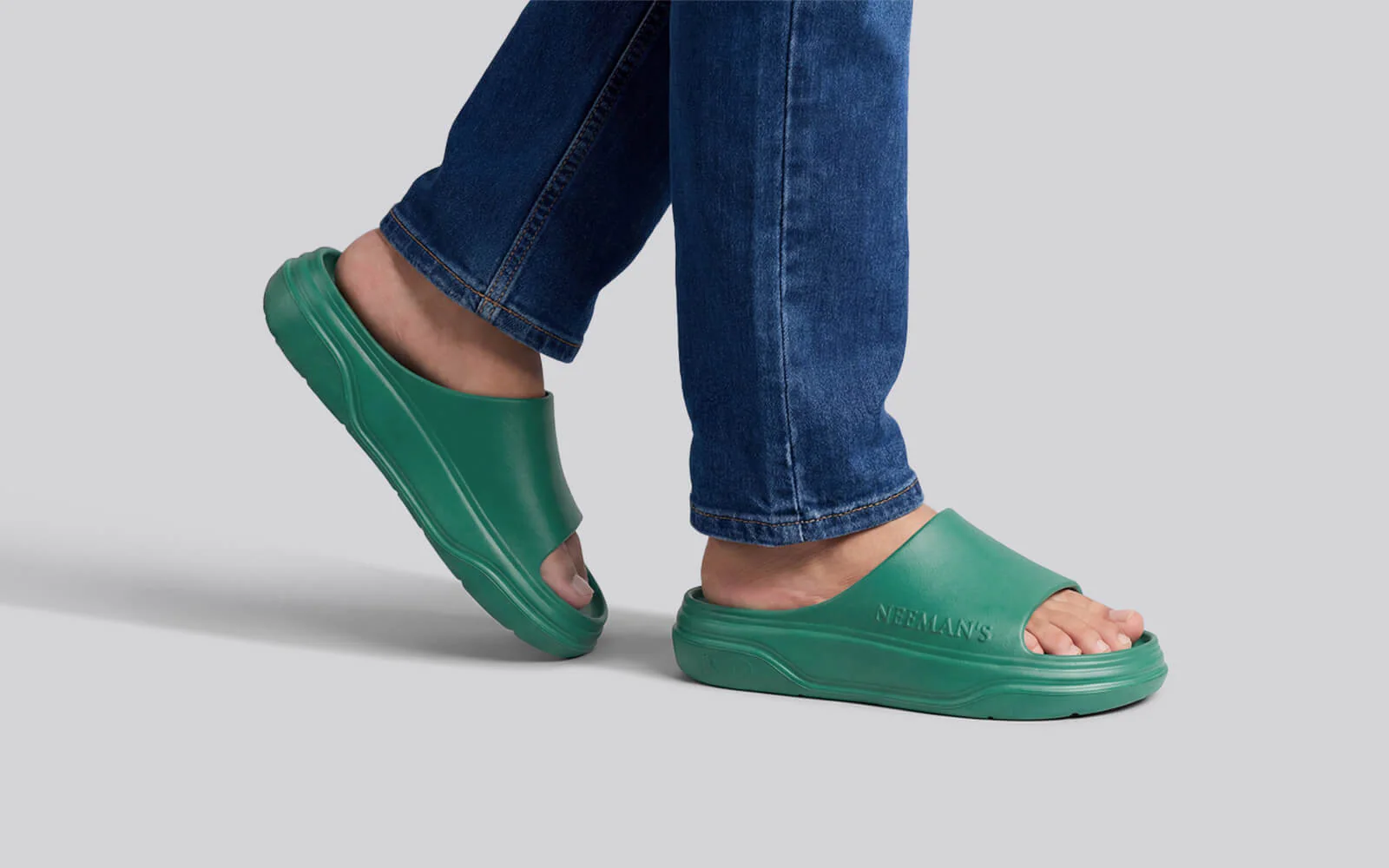 Cushers Slides For Men : Pepper Green - Image 9