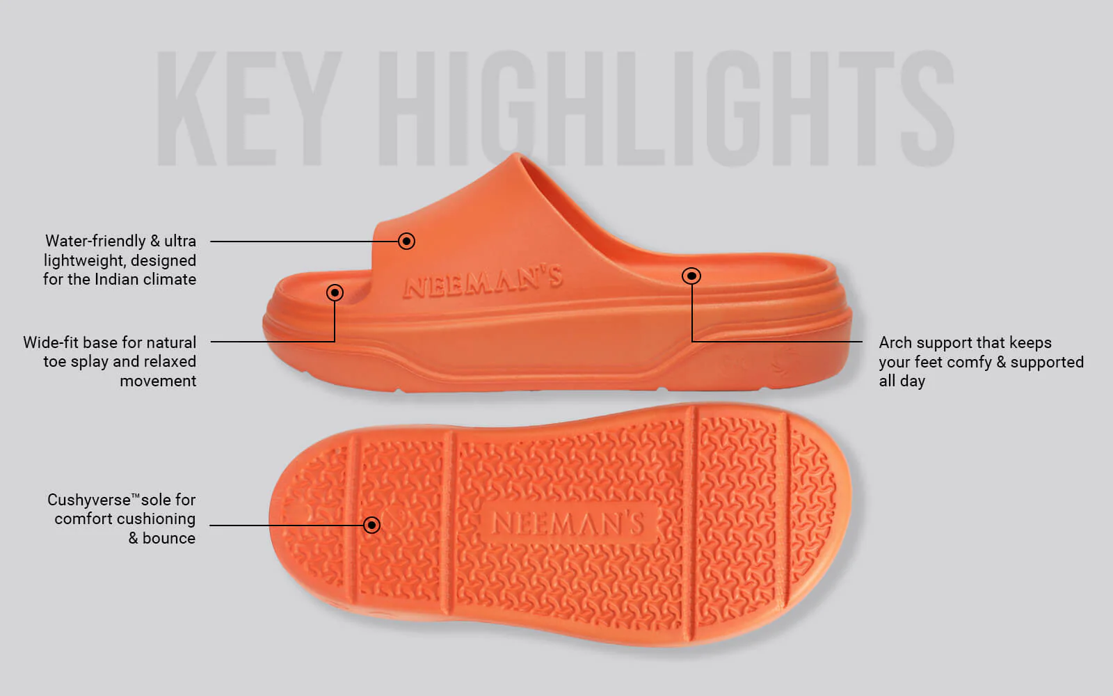 Cushers Slides For Men : Firecracker - Image 3