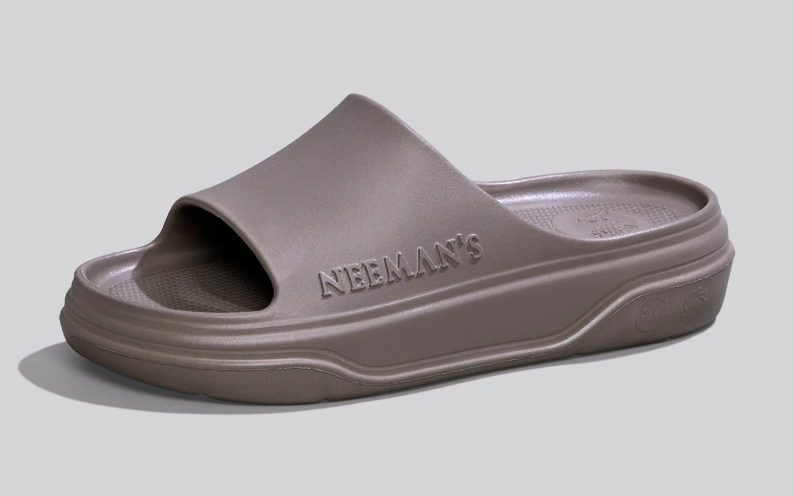 Cushers Slides For Women : Goat Grey - Image 3