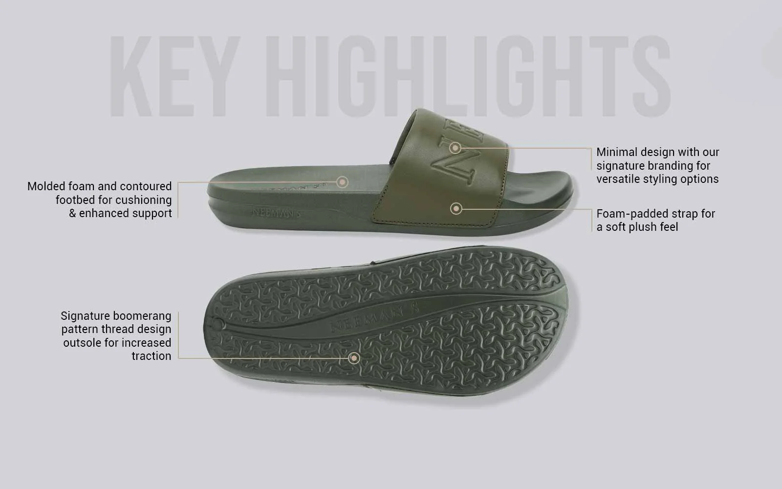 Cushy Slides : Olive - Image 4
