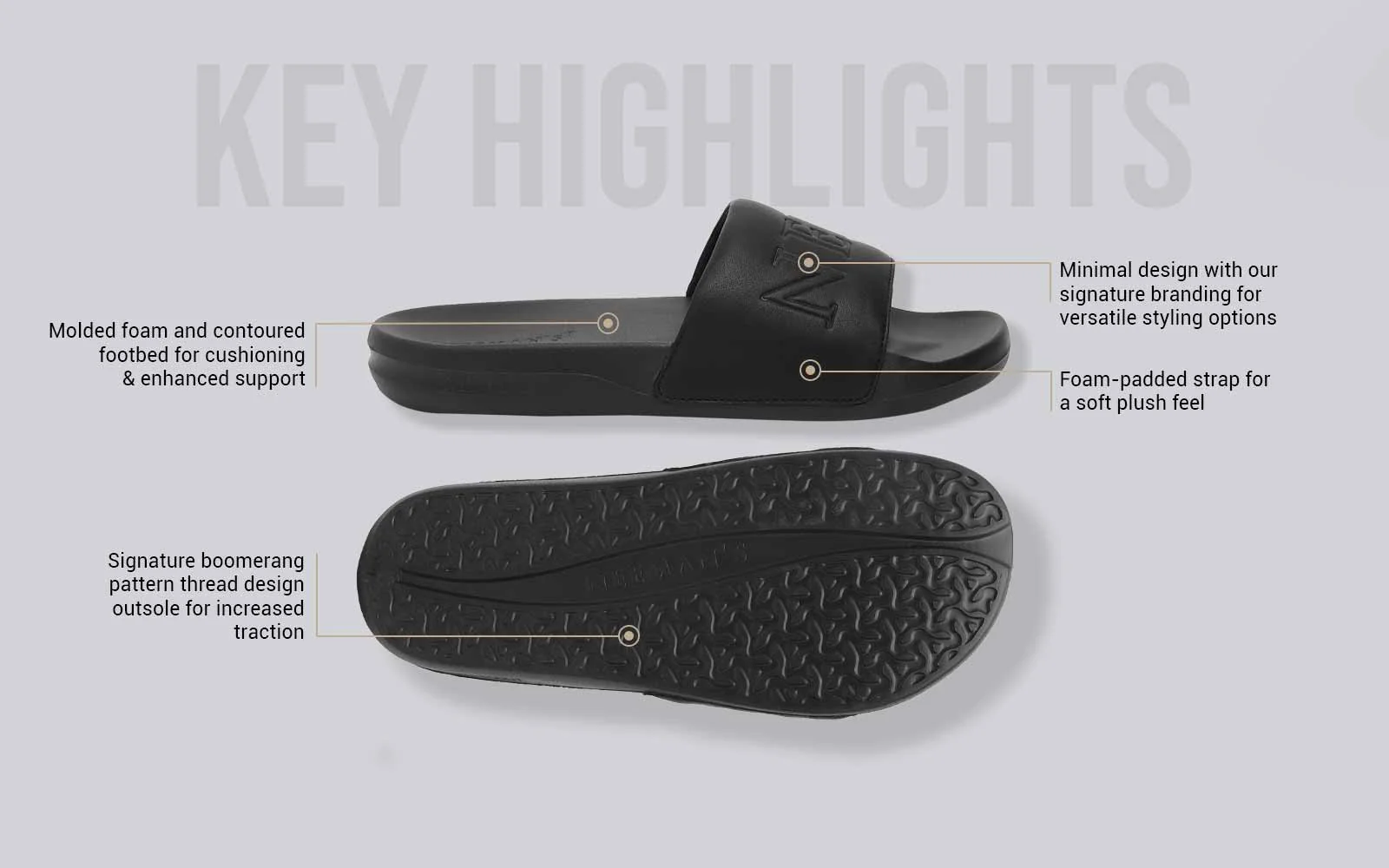 Cushy Slides : Black - Image 4