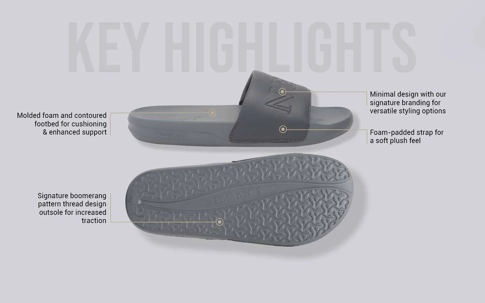 Cushy Slides : Grey - Image 4