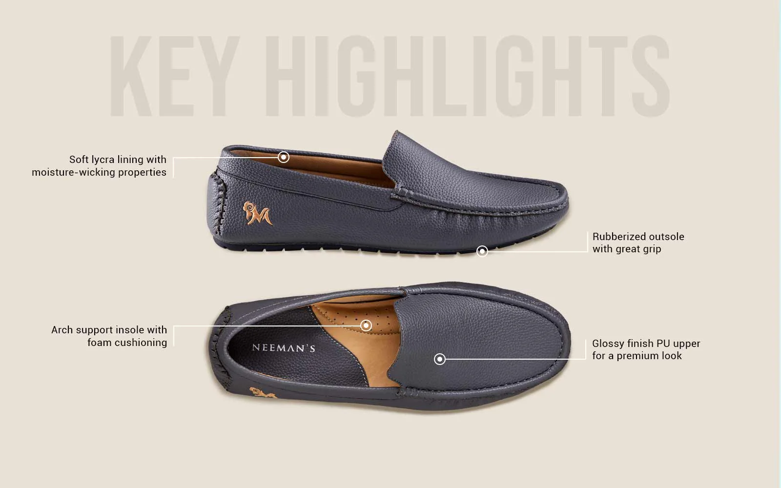 Dapper Loafers : Grey - Image 3