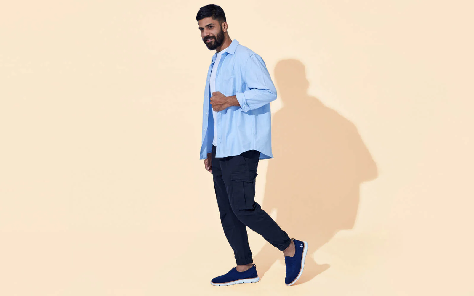 Dress Slip Ons : Blue - Image 7